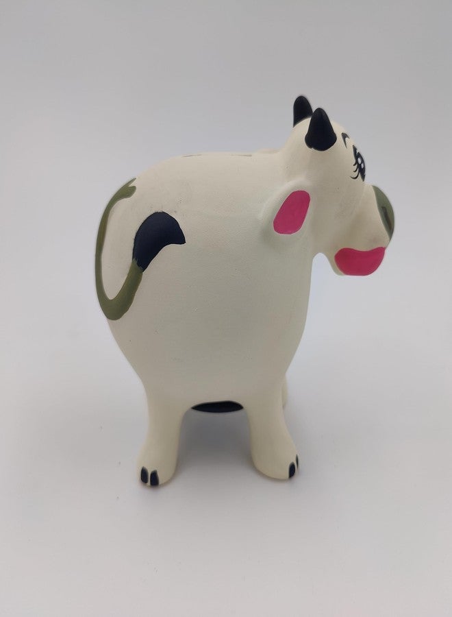 Shabana Art Potteries Earthenware Cow Coin Bank/Kids Saving Bank - Image 4